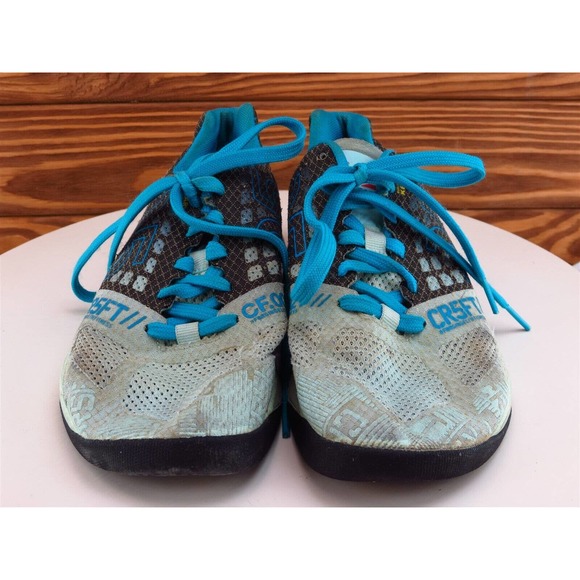 Reebok Size 7 Running Blue Fabric M Crossfit Lace Up - Picture 2 of 9